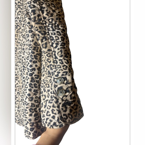 Chicos Quilted Animal-Print Jacket size 1 (8/10) - Picture 5 of 7